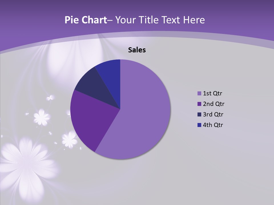 Flora Decoration Black PowerPoint Template