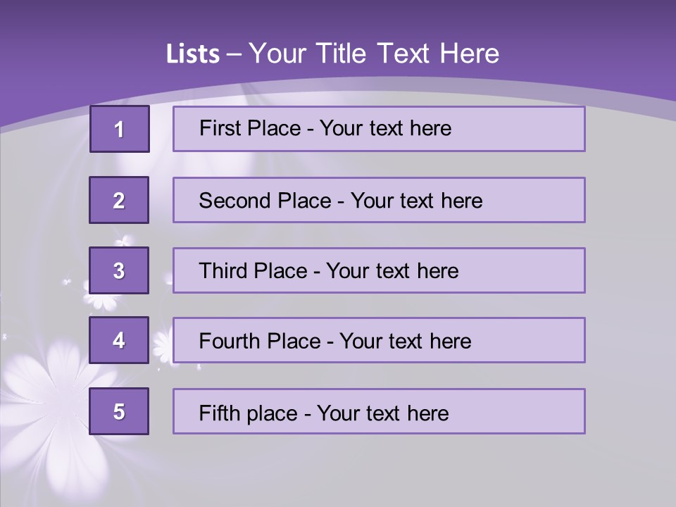 Flora Decoration Black PowerPoint Template