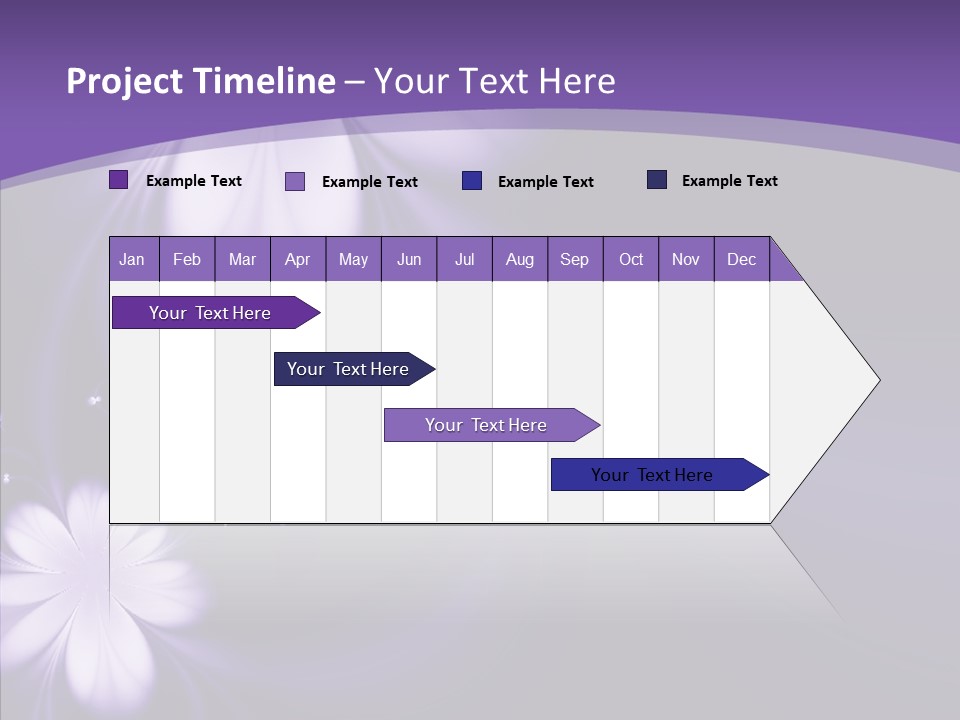 Flora Decoration Black PowerPoint Template