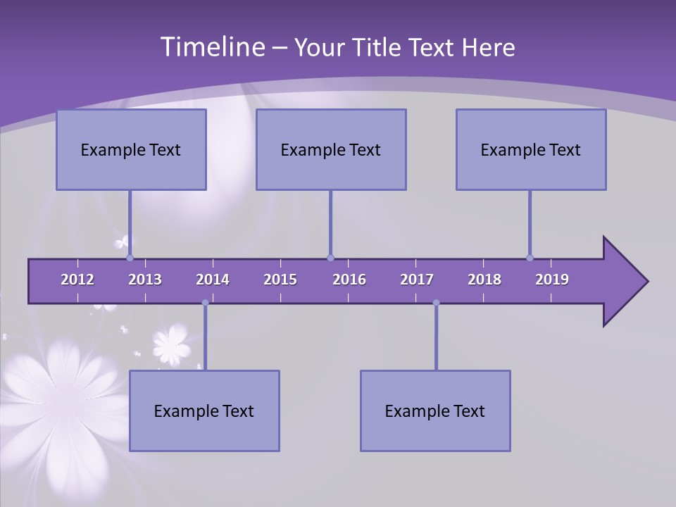 Flora Decoration Black PowerPoint Template