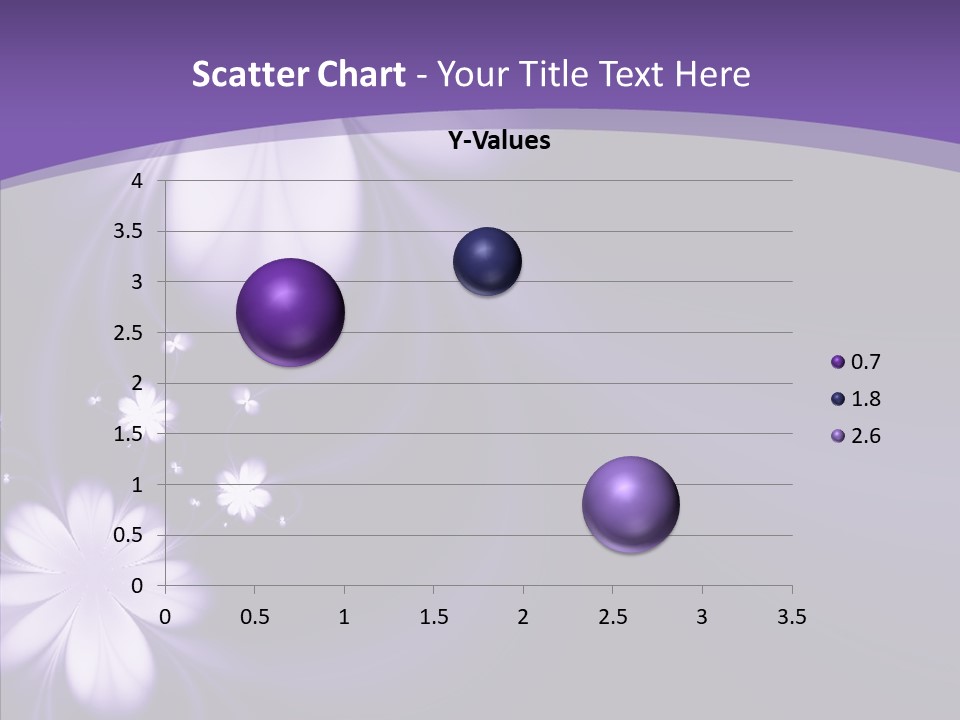 Flora Decoration Black PowerPoint Template