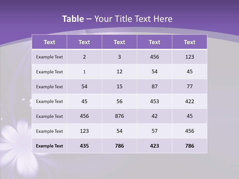 Flora Decoration Black PowerPoint Template