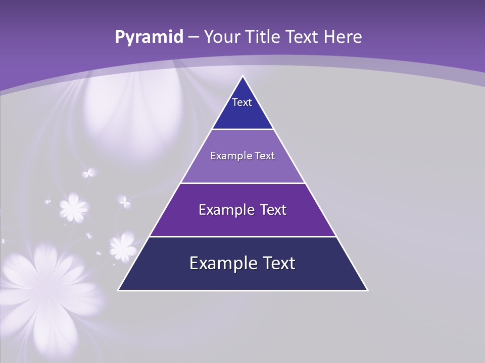 Flora Decoration Black PowerPoint Template