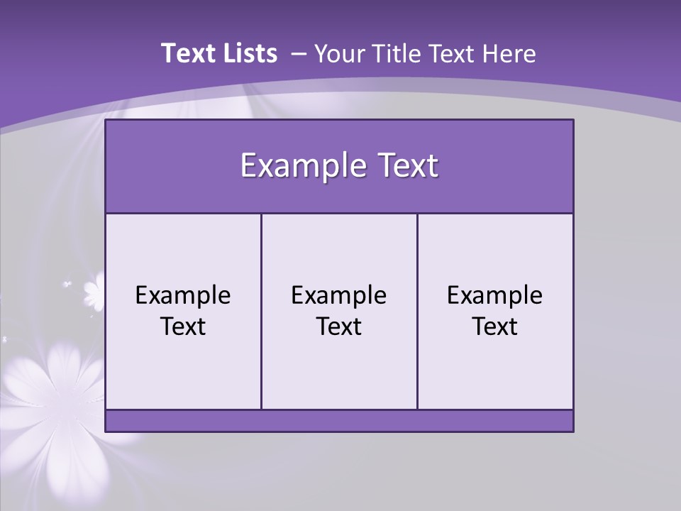 Flora Decoration Black PowerPoint Template