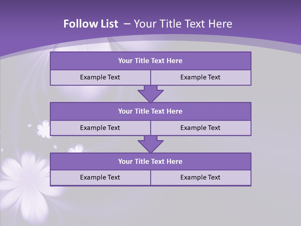 Flora Decoration Black PowerPoint Template