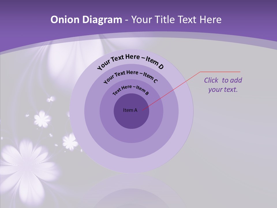 Flora Decoration Black PowerPoint Template