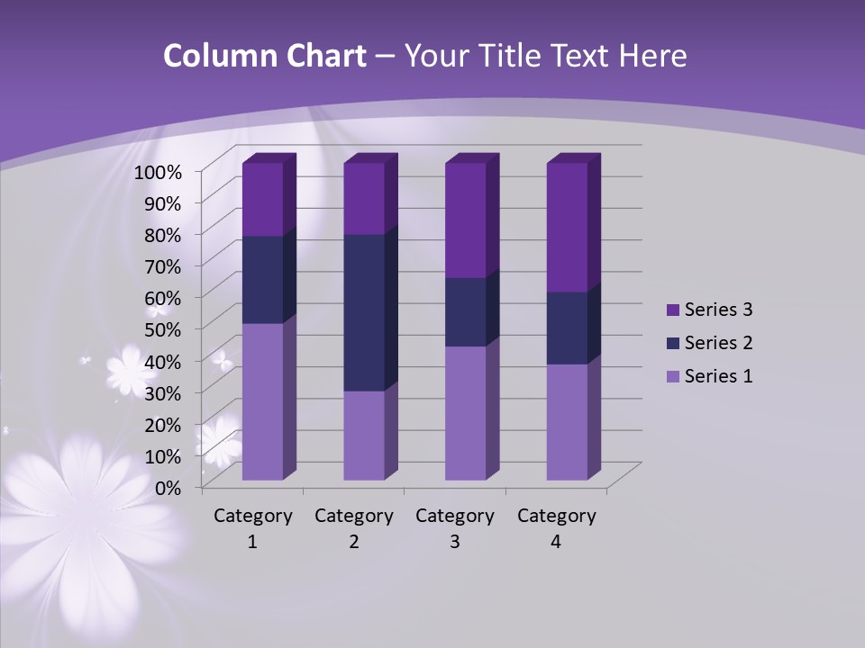 Flora Decoration Black PowerPoint Template