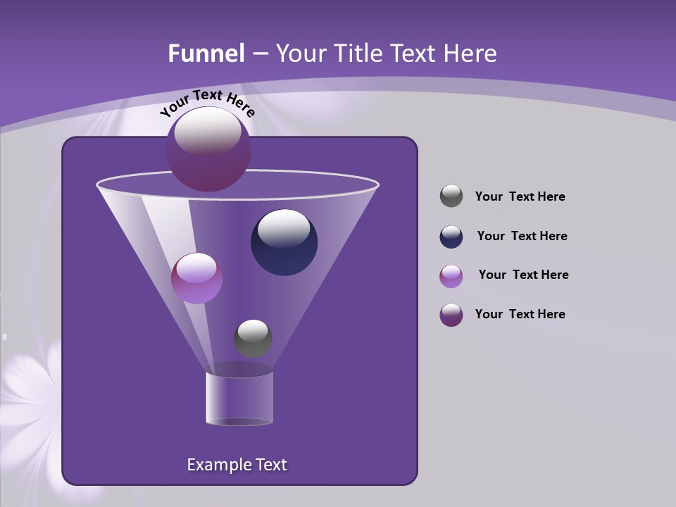 Flora Decoration Black PowerPoint Template