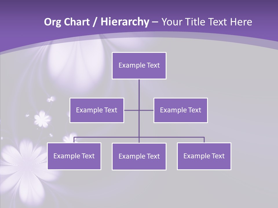 Flora Decoration Black PowerPoint Template