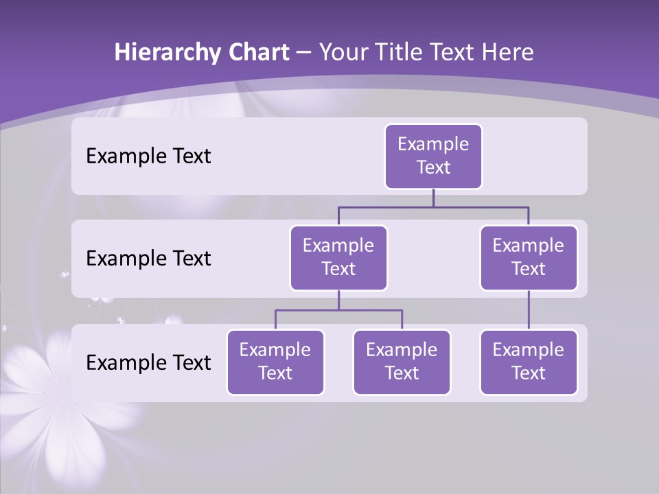 Flora Decoration Black PowerPoint Template