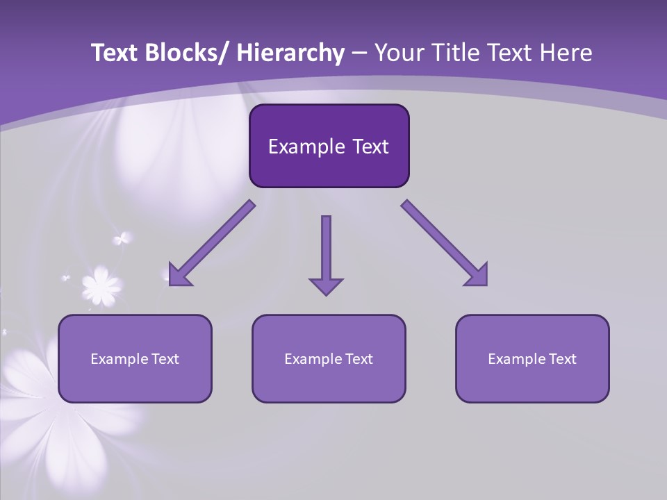 Flora Decoration Black PowerPoint Template