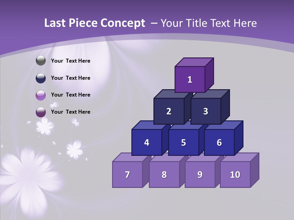 Flora Decoration Black PowerPoint Template