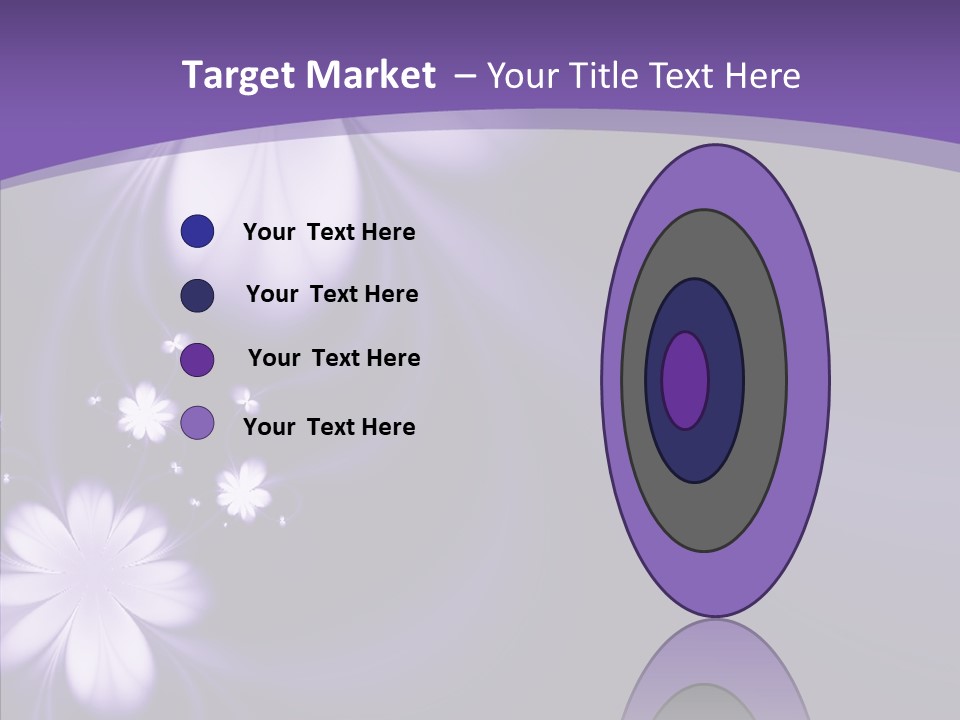 Flora Decoration Black PowerPoint Template