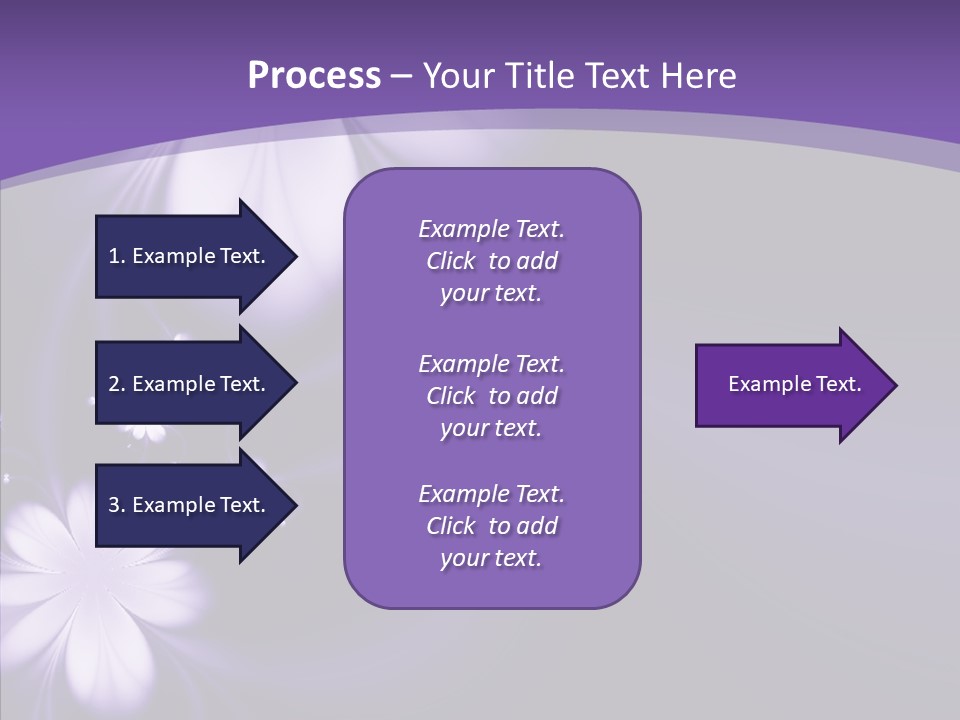 Flora Decoration Black PowerPoint Template