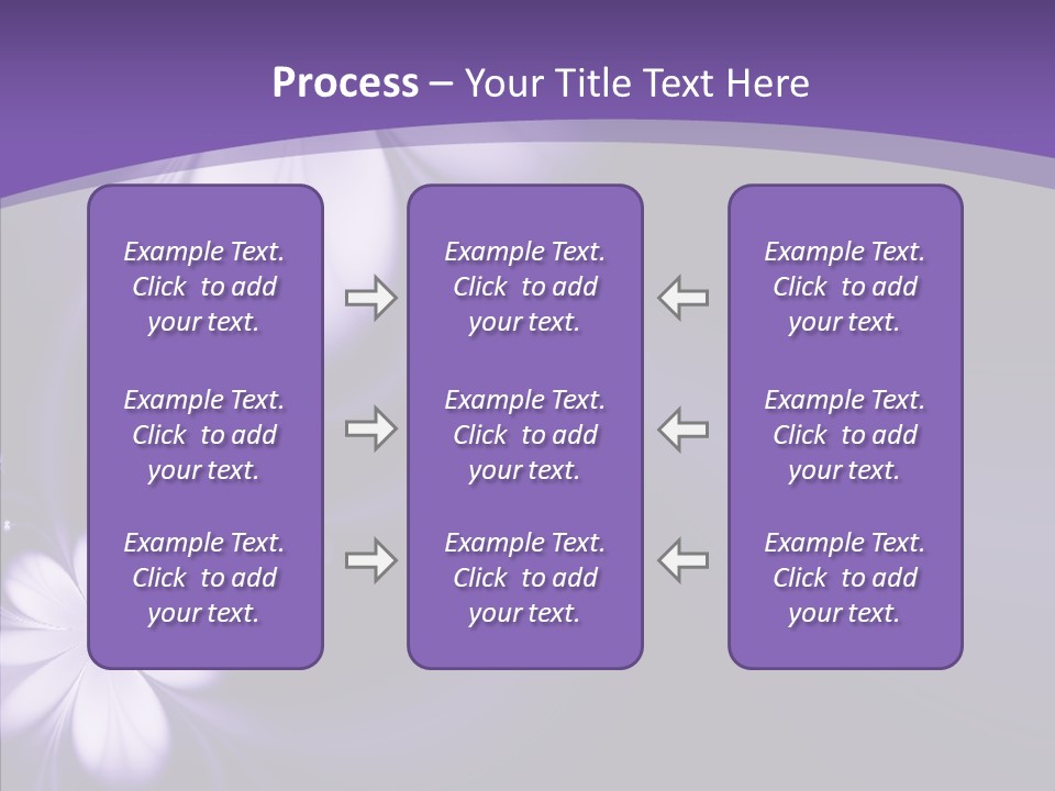 Flora Decoration Black PowerPoint Template