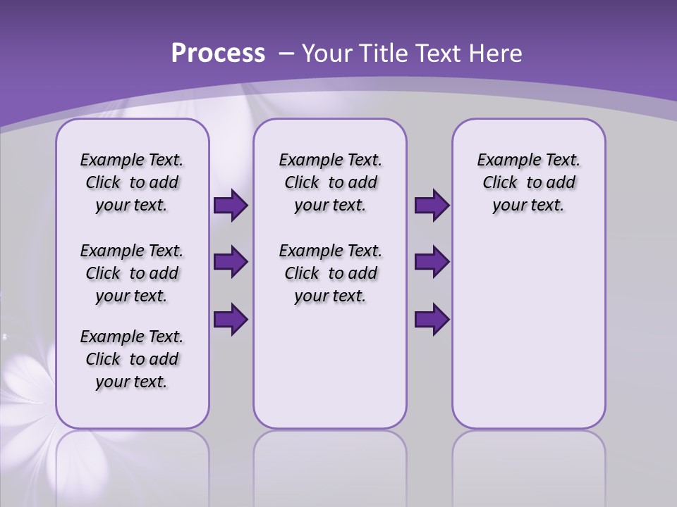 Flora Decoration Black PowerPoint Template