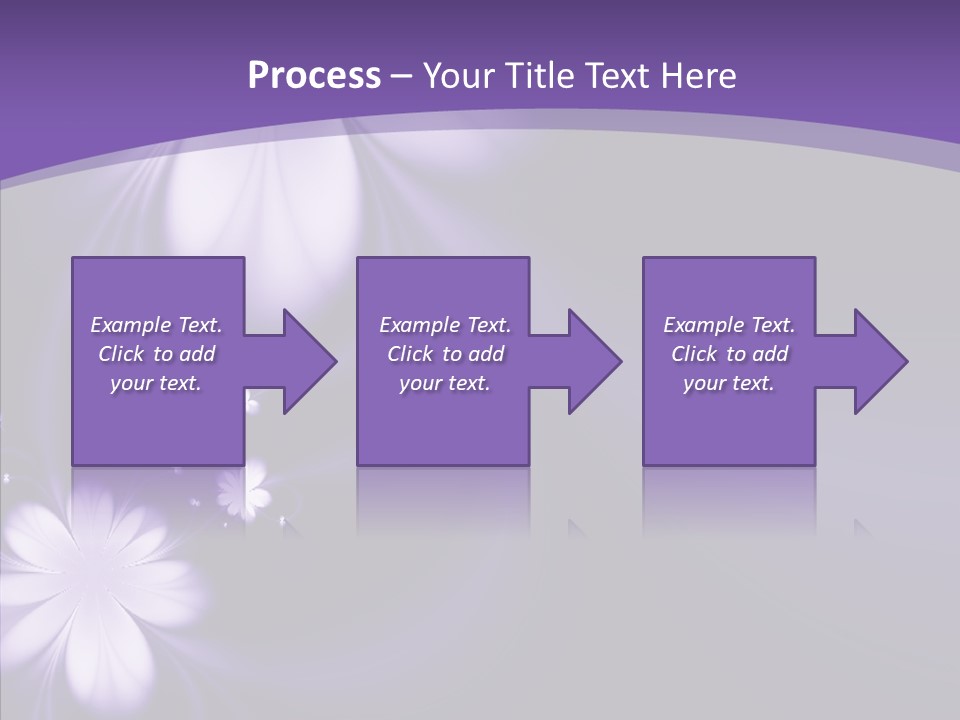 Flora Decoration Black PowerPoint Template