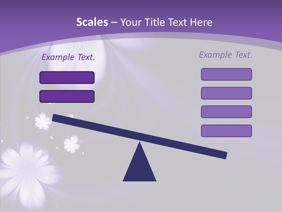 Flora Decoration Black PowerPoint Template