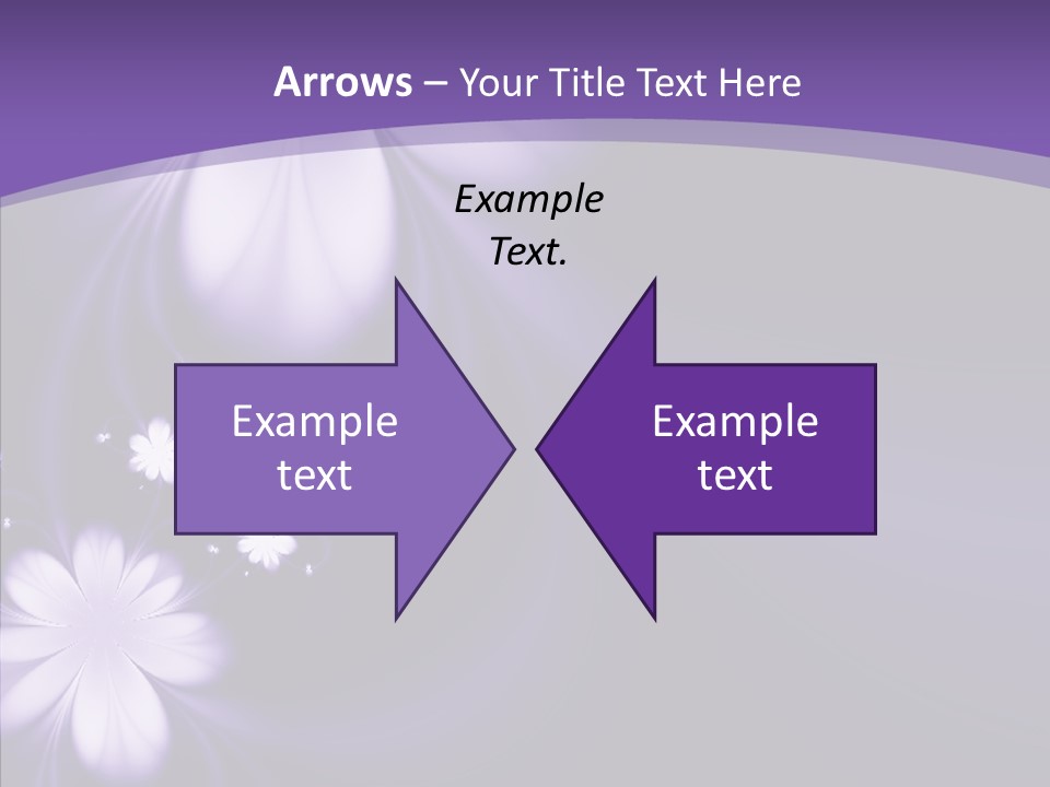 Flora Decoration Black PowerPoint Template