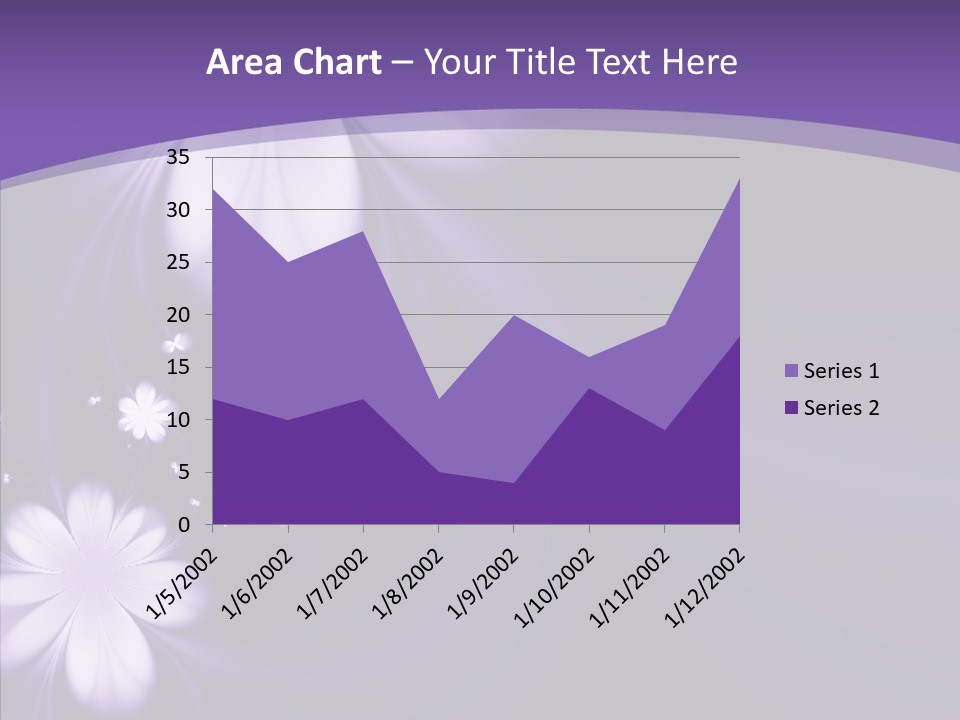 Flora Decoration Black PowerPoint Template