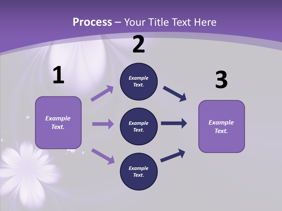 Flora Decoration Black PowerPoint Template