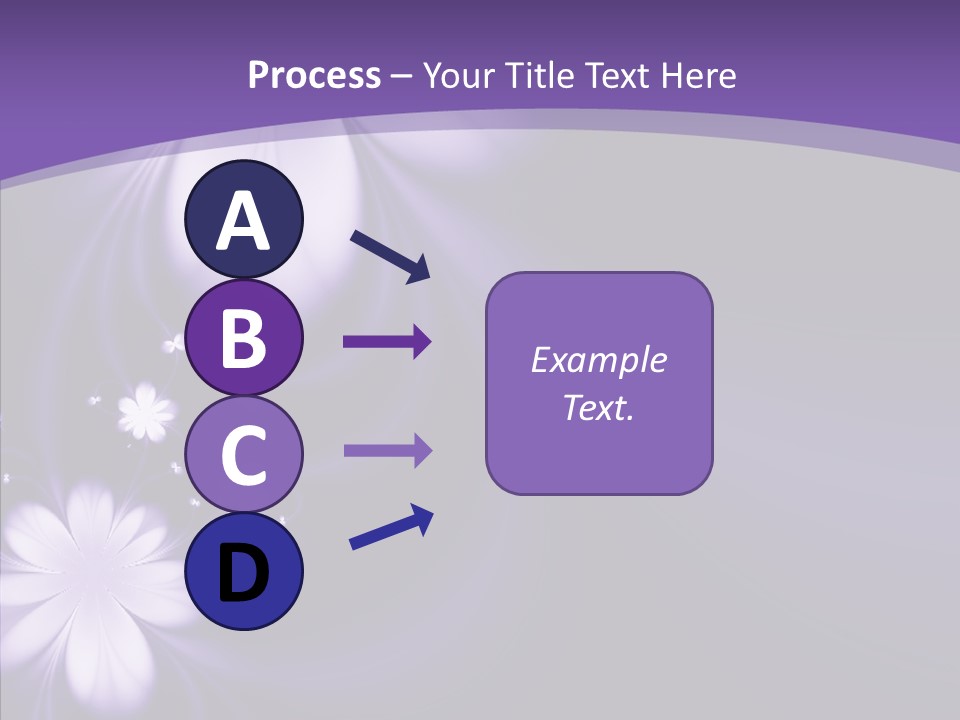 Flora Decoration Black PowerPoint Template