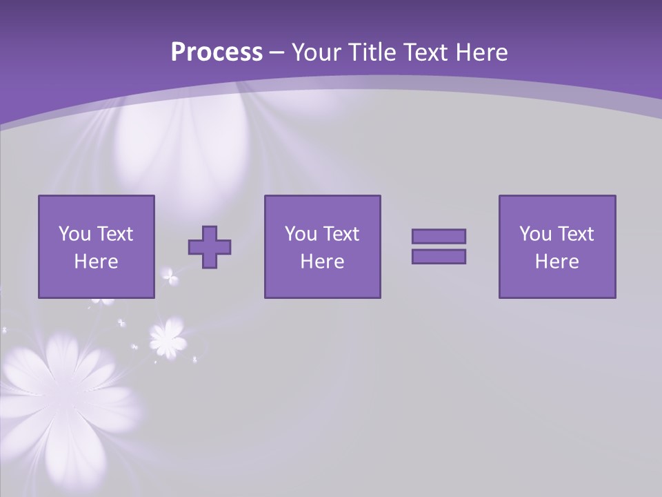 Flora Decoration Black PowerPoint Template