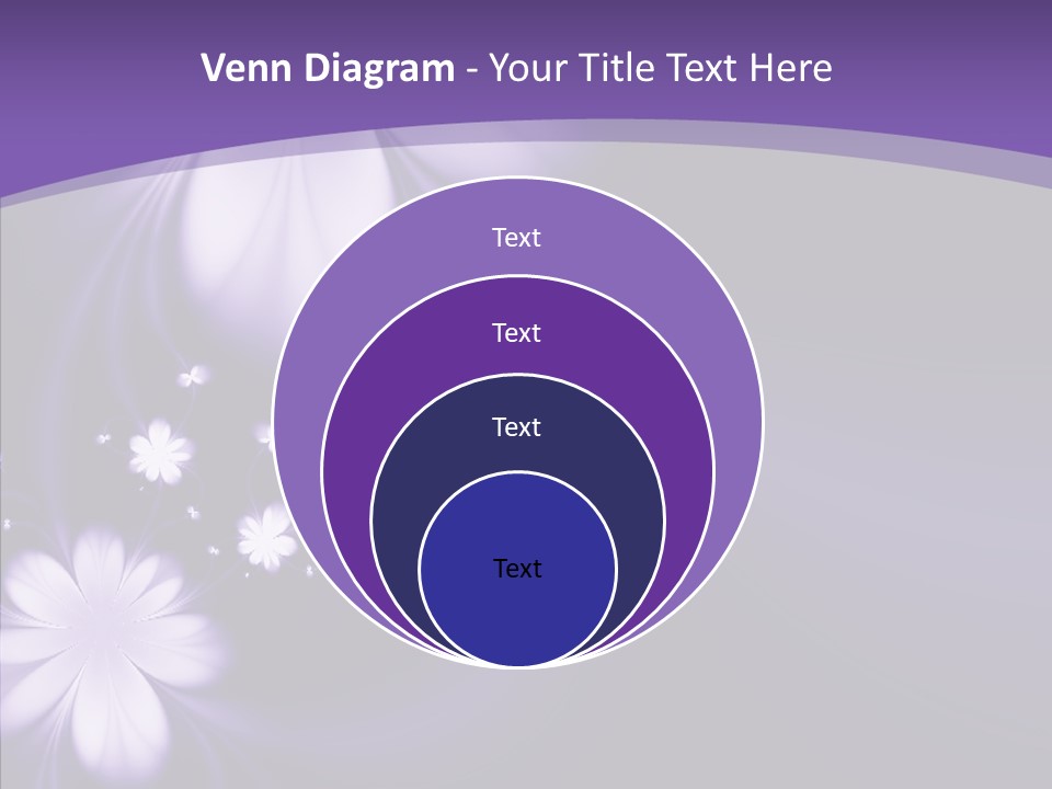 Flora Decoration Black PowerPoint Template