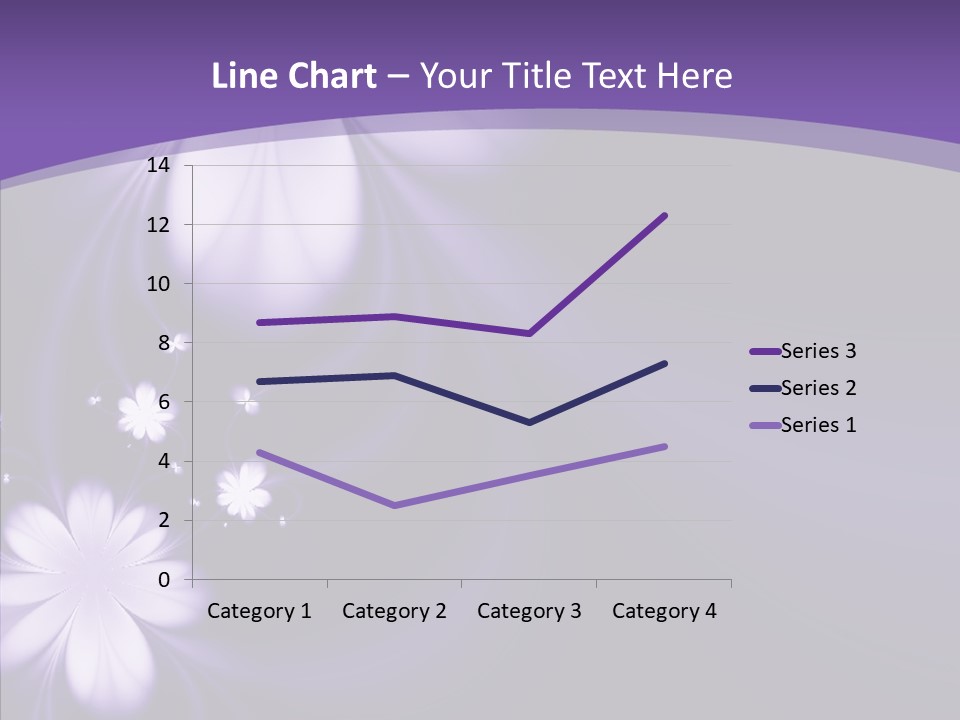 Flora Decoration Black PowerPoint Template