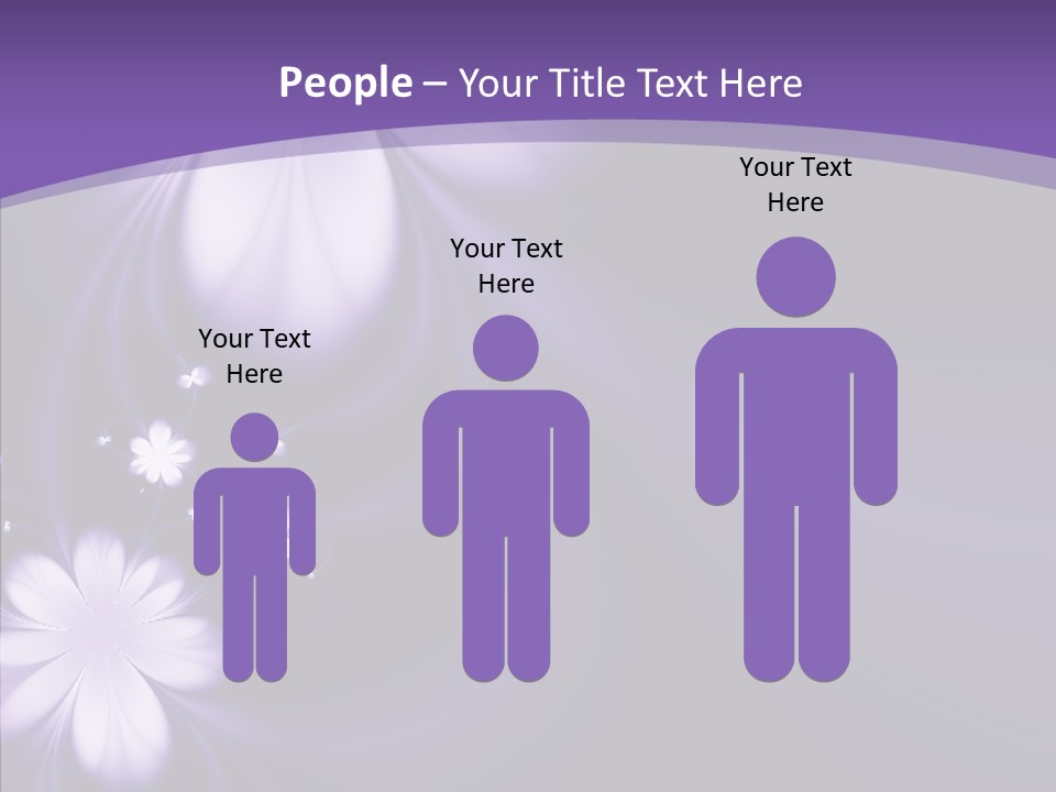 Flora Decoration Black PowerPoint Template