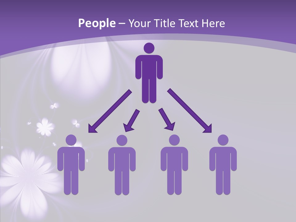 Flora Decoration Black PowerPoint Template