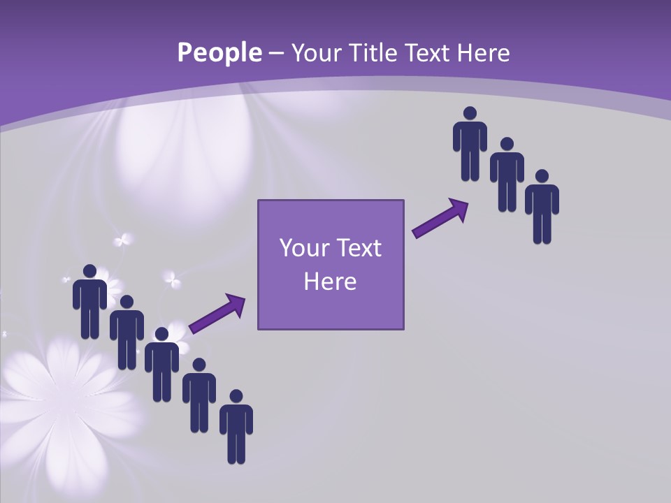 Flora Decoration Black PowerPoint Template