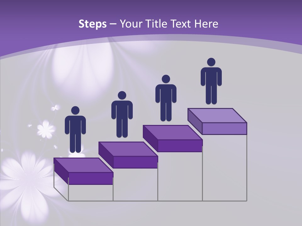 Flora Decoration Black PowerPoint Template