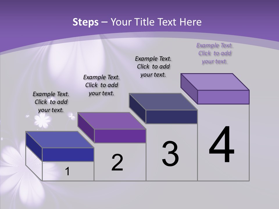 Flora Decoration Black PowerPoint Template