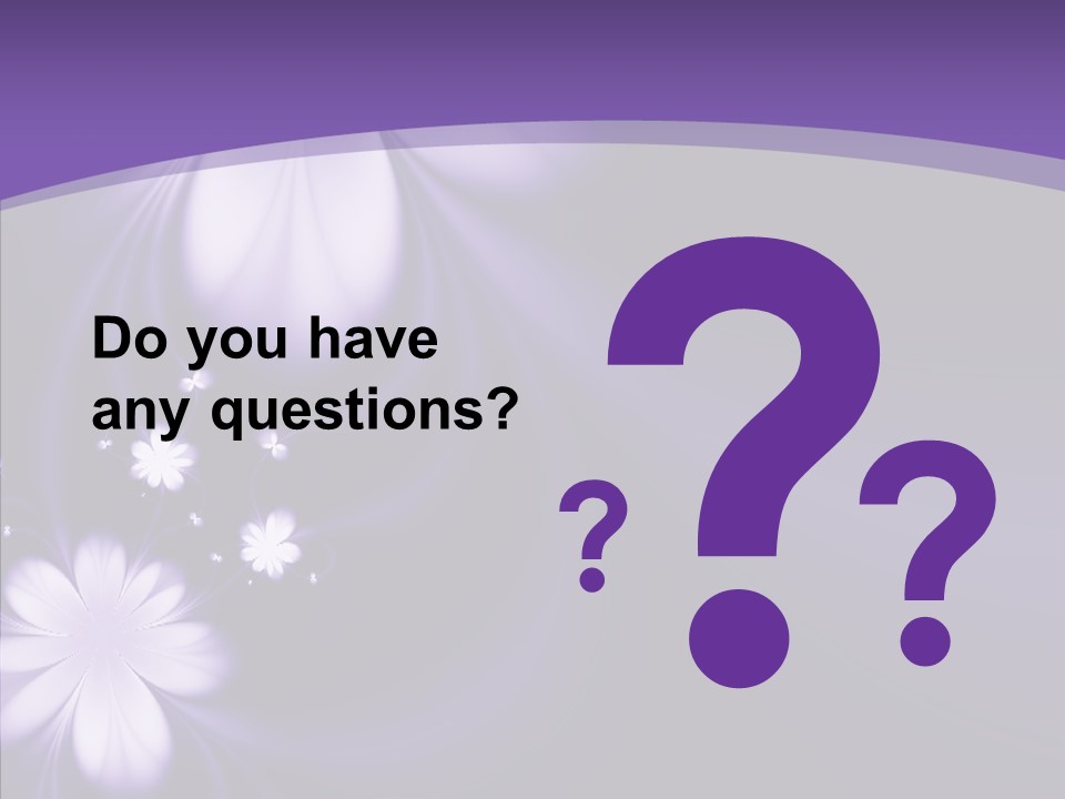 Flora Decoration Black PowerPoint Template