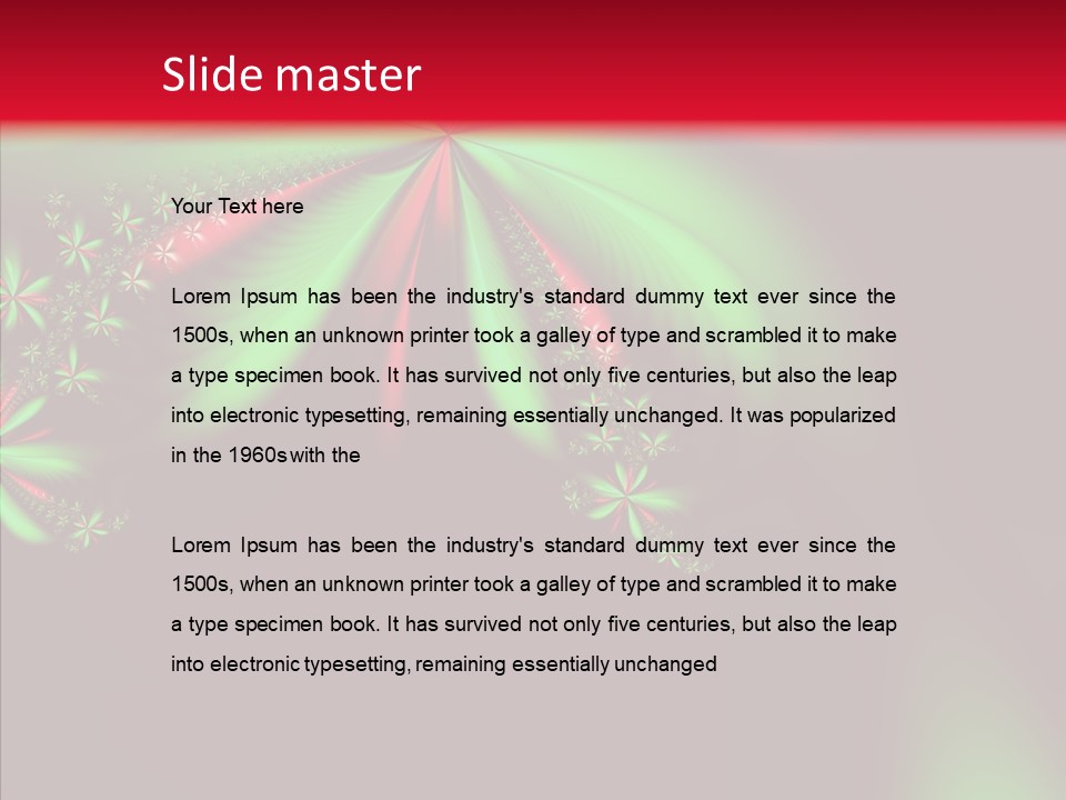 Adornment Wallpaper Spring PowerPoint Template