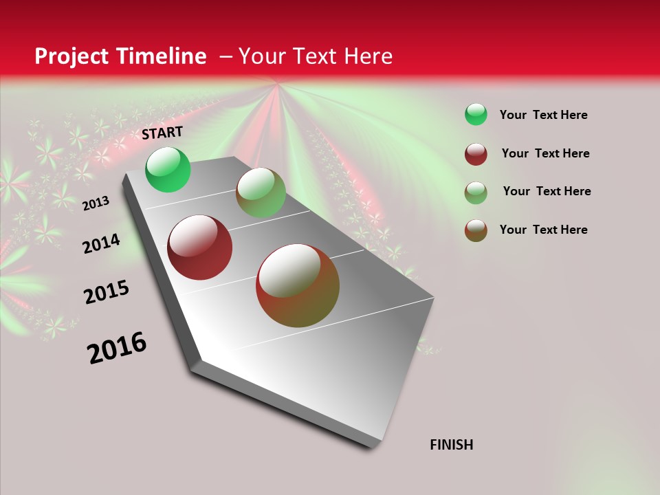 Adornment Wallpaper Spring PowerPoint Template
