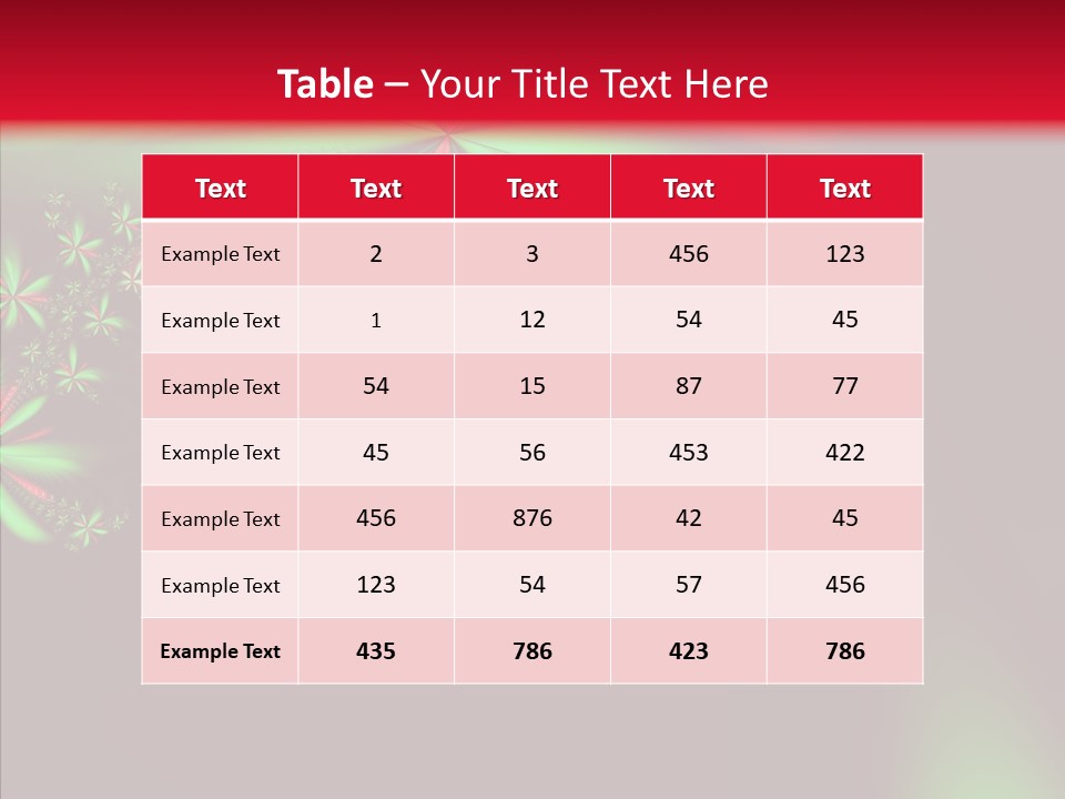 Adornment Wallpaper Spring PowerPoint Template