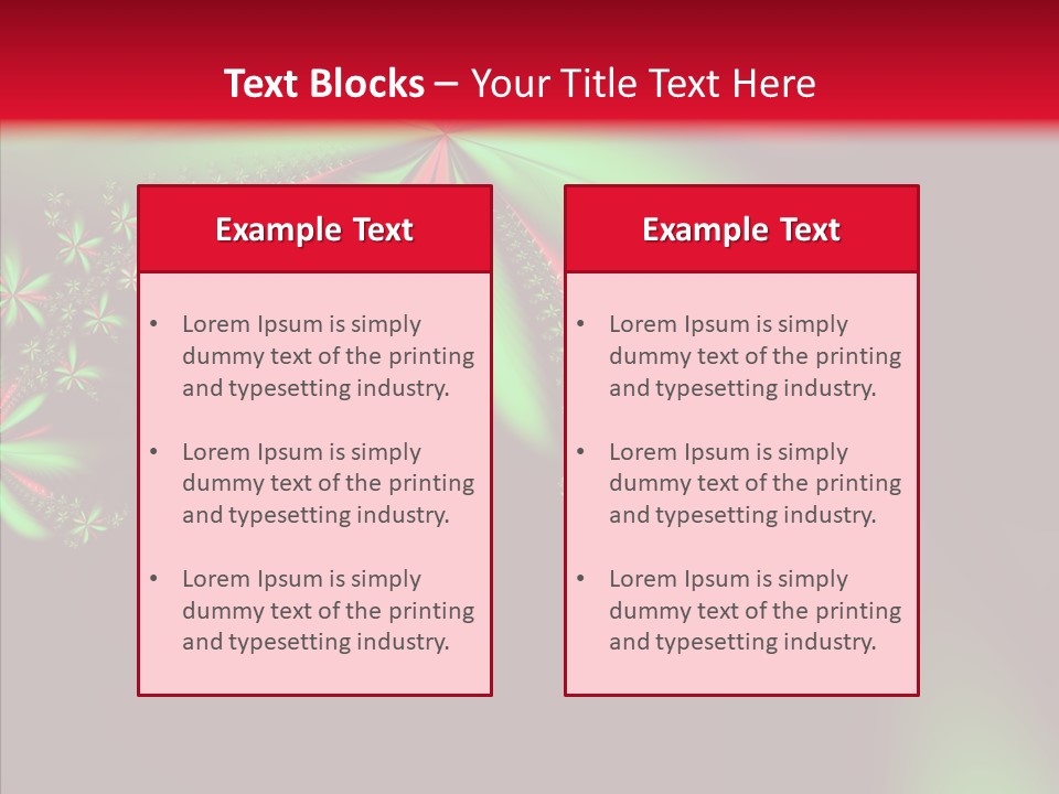 Adornment Wallpaper Spring PowerPoint Template