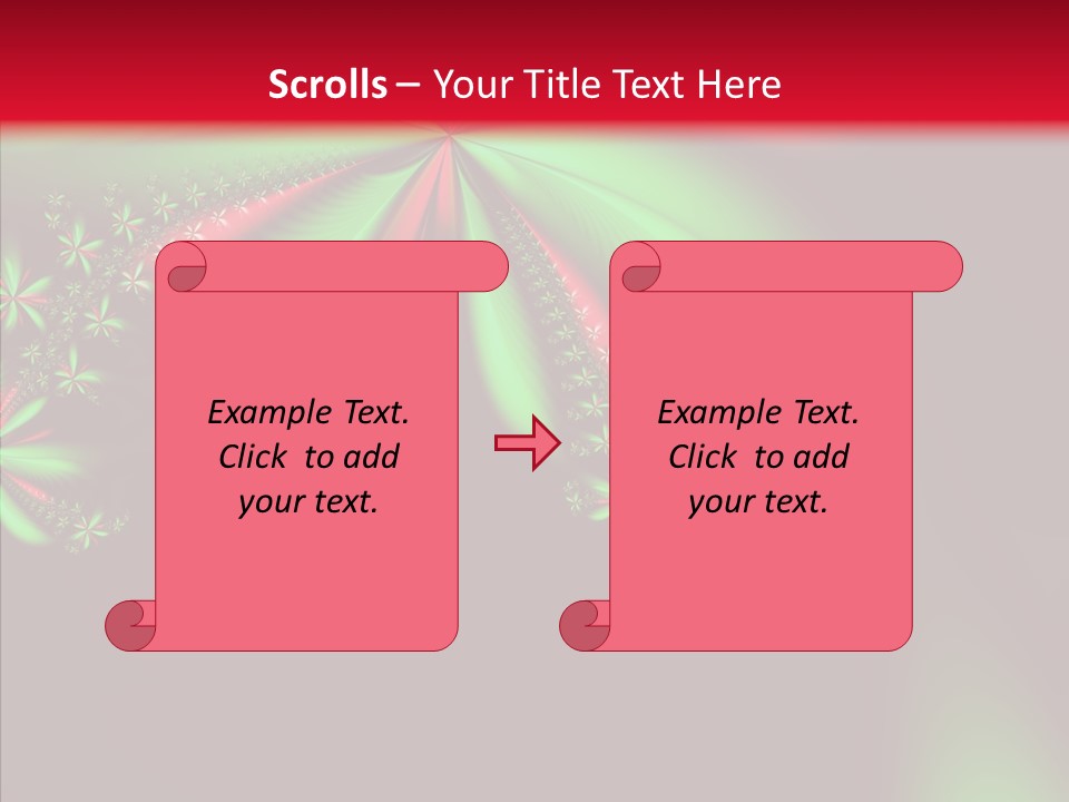 Adornment Wallpaper Spring PowerPoint Template