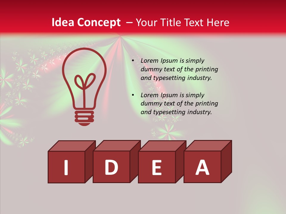 Adornment Wallpaper Spring PowerPoint Template