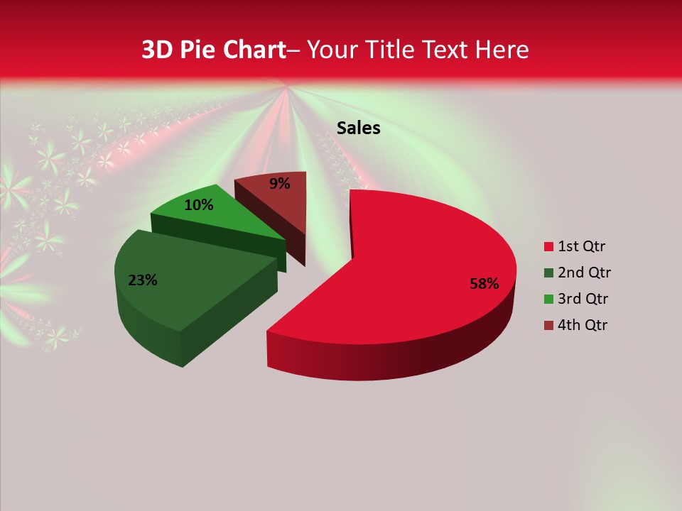 Adornment Wallpaper Spring PowerPoint Template