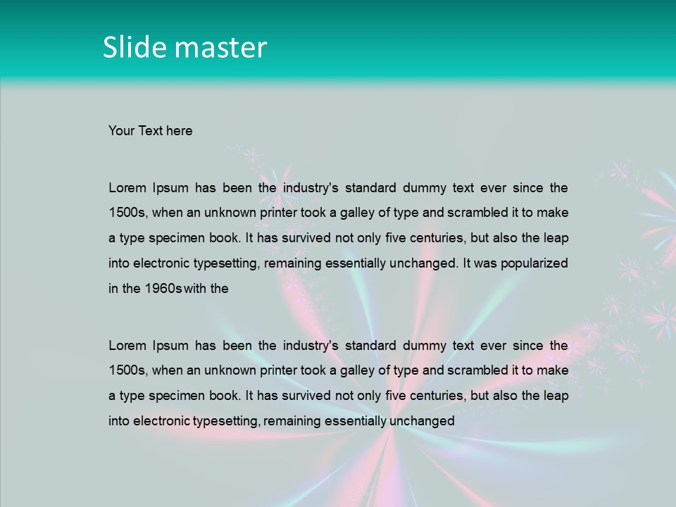 Style Background Fractal PowerPoint Template