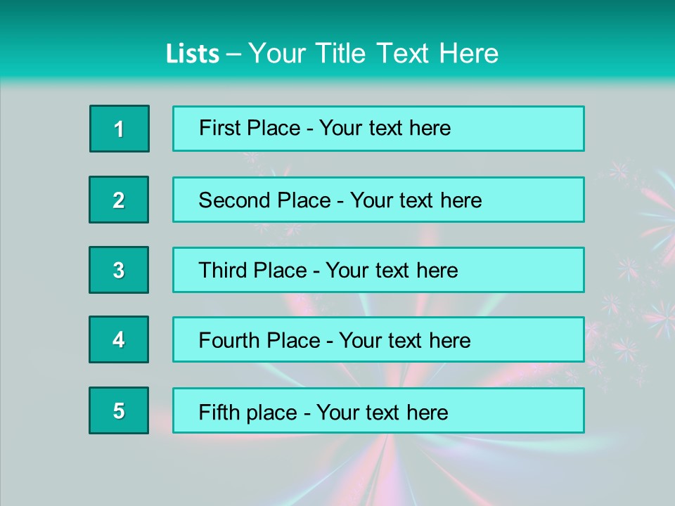 Style Background Fractal PowerPoint Template