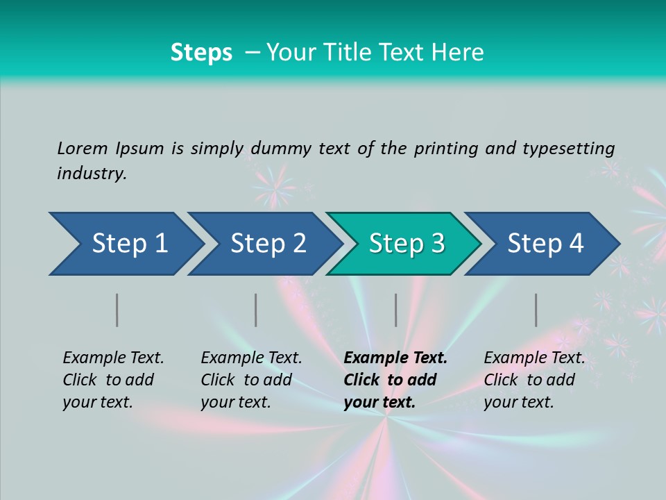 Style Background Fractal PowerPoint Template
