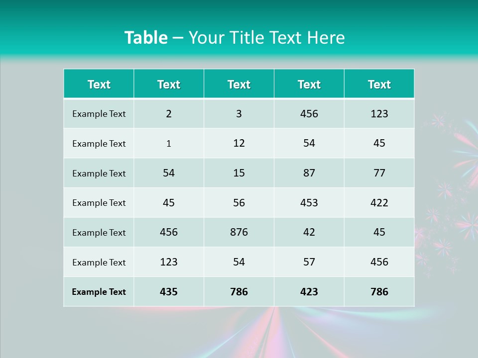 Style Background Fractal PowerPoint Template