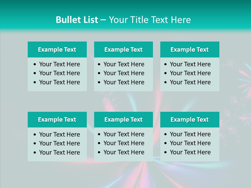Style Background Fractal PowerPoint Template