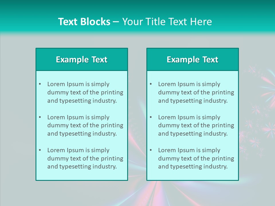 Style Background Fractal PowerPoint Template