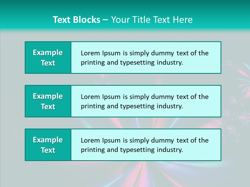 Style Background Fractal PowerPoint Template