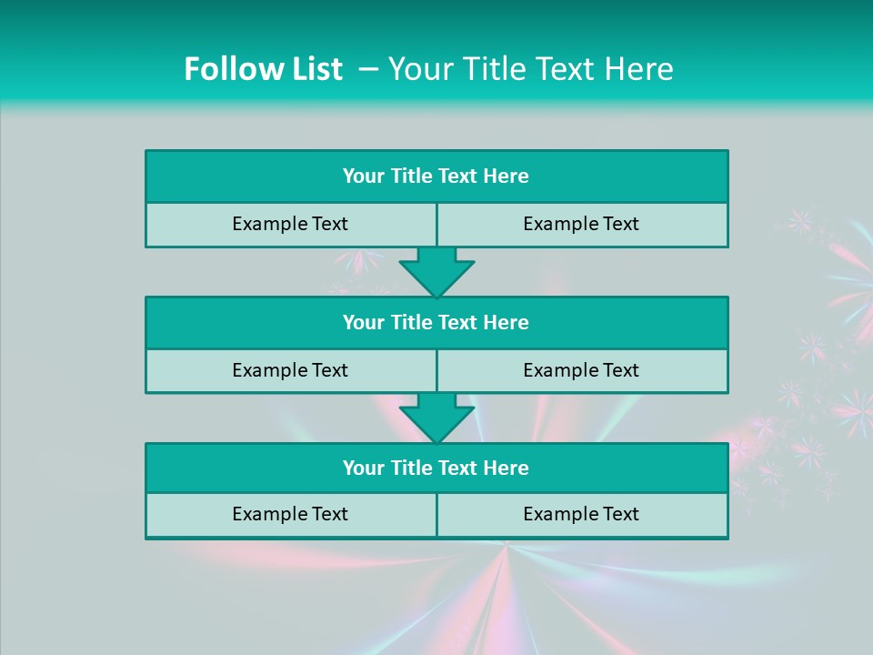 Style Background Fractal PowerPoint Template